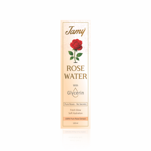 Jamy Rose Water – 100% Pure & Refreshing Skin Toner for Glowing, Hydrated & Soothed Skin